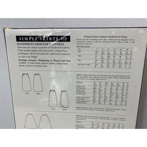 Jean Scorgie-Handwoven Designer Patterns Simple Skirts NEW - Picture 3 of 3